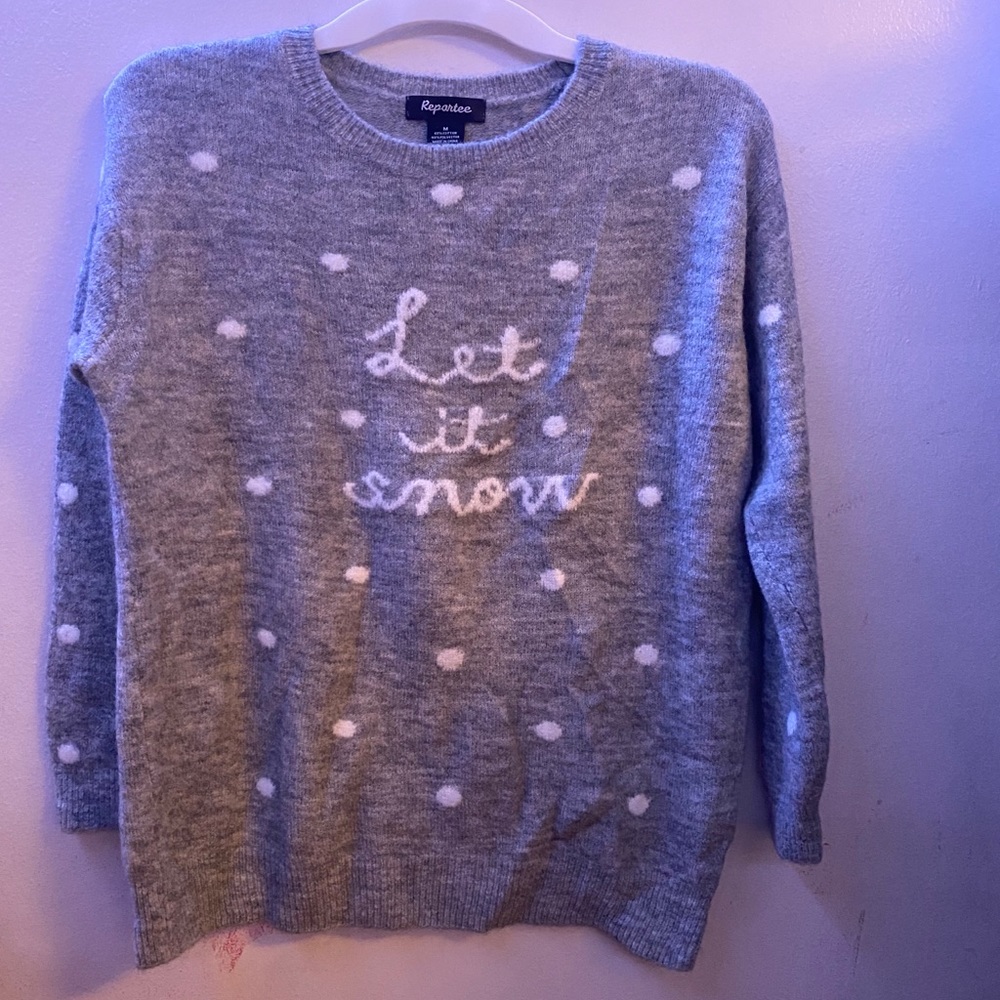 Gray sweater